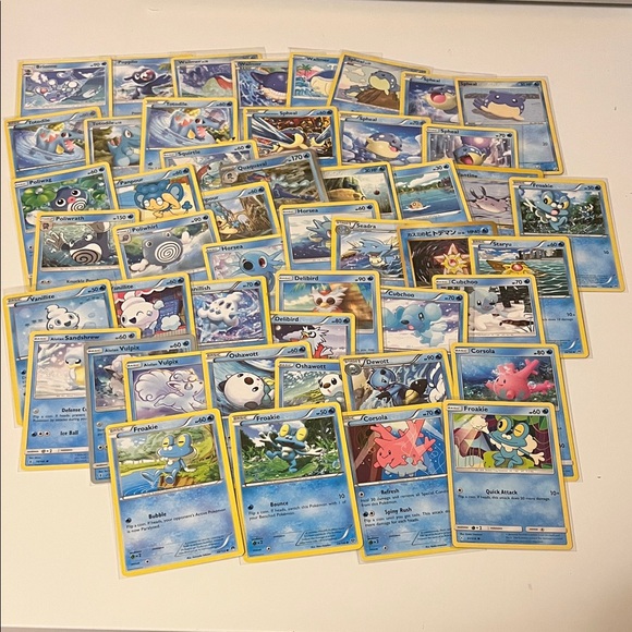 Water Type Pokemon Trading Card Collection - Picture 1 of 2